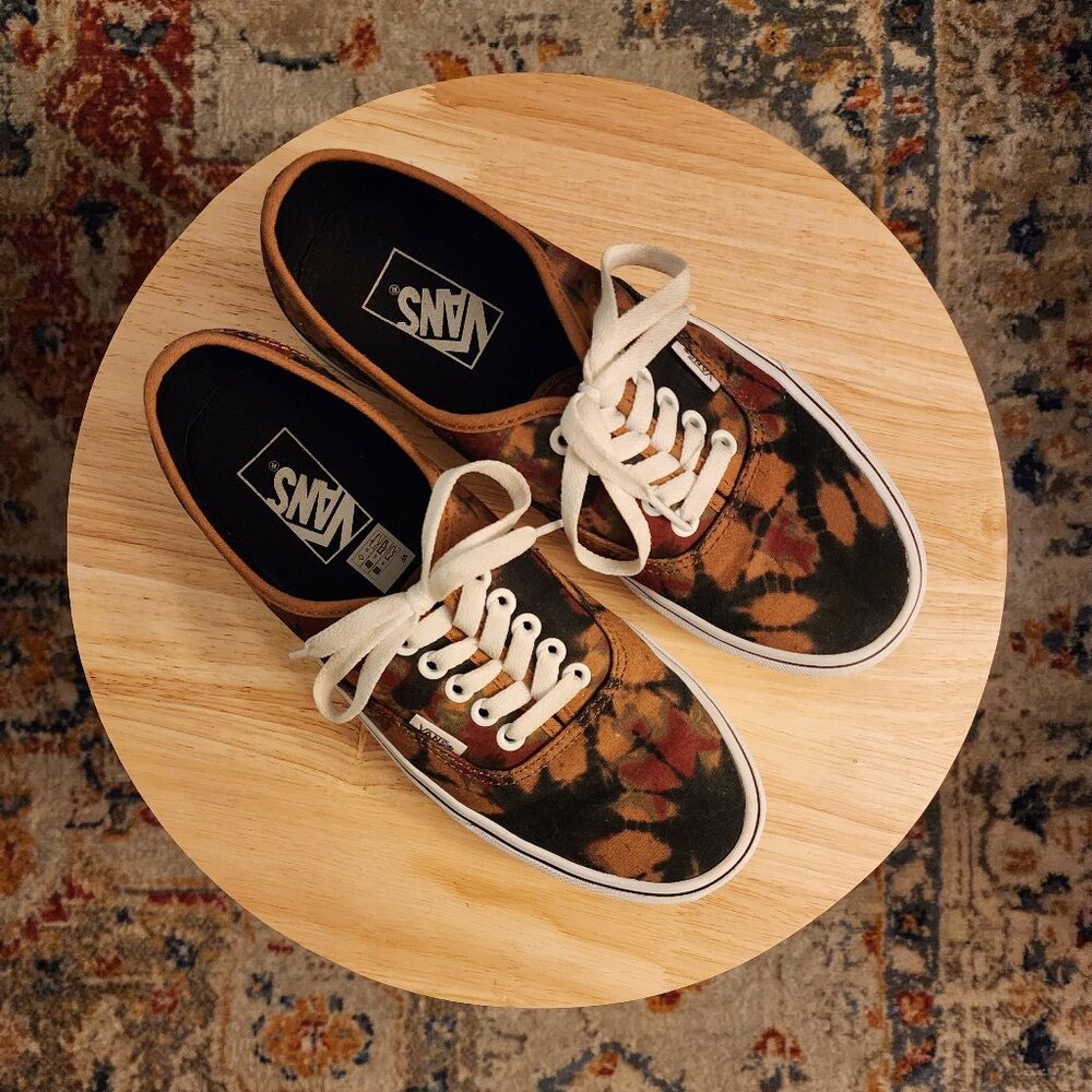 Practically NWOT Vans Authentic Woodland Wash Shoes Size Men's 7.5/Women's 9